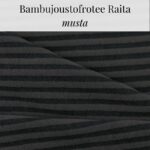 Bambujoustofrotee Raita musta